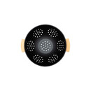 Estia Σουρωτηρι Ζυμαρικων Bamboo Essentials Μεταλλικο με Λαβες 24x24x13.7cm Μαυρο