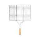 Estia Σχαρα Ψησιματος Barbeque Μεταλλικη 49x30cm με Ξυλινη Λαβη