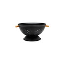 Estia Σουρωτηρι Ζυμαρικων Bamboo Essentials Μεταλλικο με Λαβες 24x24x13.7cm Μαυρο