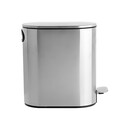 Estia Χαρτοδοχειο Μπανιου Slim Soft Close Ανοξειδωτο 5lt ματ Ινοξ