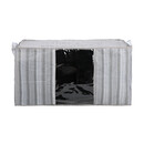 Estia Θηκη Αποθηκευσης non Woven Υφασματινη 50x40x30cm με Παραθυρο Ivory