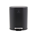 Estia Χαρτοδοχειο Μπανιου Ovoid Soft Close 6lt Μαυρο