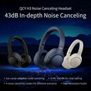 QCY H3 High-Res Headset Blue - w. Mic, Active Noise Canceling with 4 mode ANC 60h Multipoint