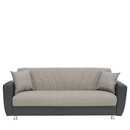 Καναπές Κρεβάτι Τριθέσιος ArteLibre JUAN Καφέ-Μπεζ 214x82x80cm