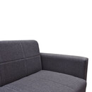 Καναπές Κρεβάτι ArteLibre AMETHYST Τριθέσιος Σκούρο Γκρι 214x78x78cm