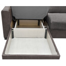 Καναπές Κρεβάτι Γωνιακός ArteLibre JOSE Γκρι 270x165x84cm