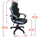 Καρέκλα Γραφείου ArteLibre Gaming ΚΛΕΟΝΙΚΗ Μαύρο/Λευκό 65x72x118-126cm