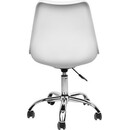 Καρέκλα Γραφείου ArteLibre ΚΥΒΕΛΗ Λευκό PU 48x55x82-92cm