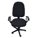 Καρέκλα Γραφείου ArteLibre ΜΕΤΩΠΗ Μαύρο Ύφασμα 61x58.5x90-102cm