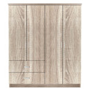 Ντουλάπα ArteLibre CANDY CANE Φυσικό Χρώμα 160x50x195cm