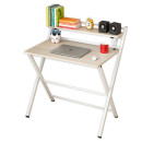 Γραφείο ArteLibre MERGUS Πτυσσόμενο Φυσικό/Λευκό MDF/Μέταλλο 83.5x44.5x92.5cm