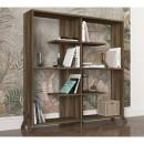 Βιβλιοθήκη ArteLibre Kos Σκούρο Καφέ 112x22x115cm