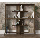 Βιβλιοθήκη ArteLibre Kos Σκούρο Καφέ 112x22x115cm