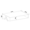 Τραπεζάκι Σαλονιού ArteLibre Kos Σκούρο Καφέ 98x60x26cm