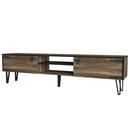 Έπιπλο Τηλεόρασης ArteLibre Thira Σκούρο Καφέ 180x30x49cm