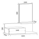 Έπιπλο Εισόδου ArteLibre RODOS Φυσικό 60x30x100cm