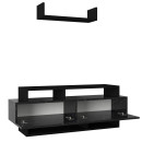 Έπιπλο Τηλεόρασης ArteLibre Sarakino Μαύρο 120x30x44cm