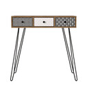 Κονσόλα ArteLibre LIDYA Καφέ Με Σχέδιο 90x35x91cm