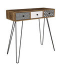 Κονσόλα ArteLibre LIDYA Καφέ Με Σχέδιο 90x35x91cm