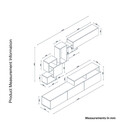 Σύνθετο ArteLibre MONTANA Sapphire/Ανθρακί Μοριοσανίδα 210x36.8x33.9cm
