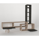 Σύνθετο ArteLibre NEVADA Cordoba/Ανθρακί Μοριοσανίδα 167x29.8x133.5cm