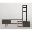 Σύνθετο ArteLibre NEVADA Cordoba/Ανθρακί Μοριοσανίδα 167x29.8x133.5cm