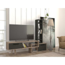 Σύνθετο ArteLibre NEVADA Cordoba/Ανθρακί Μοριοσανίδα 167x29.8x133.5cm