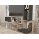 Σύνθετο ArteLibre NEVADA Cordoba/Ανθρακί Μοριοσανίδα 167x29.8x133.5cm