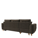 Καναπές Γωνιακός ArteLibre Αναστρέψιμη Γωνία JESSIE 235x160x85cm Καφέ