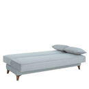 Καναπές Κρεβάτι Τριθέσιος ArteLibre LEO Ανοιχτό Γκρι 195x82x90cm