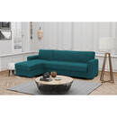 Καναπές Κρεβάτι Γωνιακός ArteLibre JOSE Πετρόλ 270x165x84cm