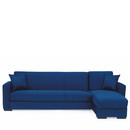 Καναπές Κρεβάτι Γωνιακός ArteLibre JOSE Μπλε 270x165x84cm