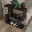 Τραπεζάκι Άκρης ArteLibre MATHRAKI Wenge Μοριοσανίδα/Μελαμίνη 60x20x60cm