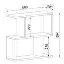 Τραπεζάκι Άκρης ArteLibre MATHRAKI Wenge Μοριοσανίδα/Μελαμίνη 60x20x60cm