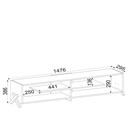 Έπιπλο Τηλεόρασης ArteLibre IRAKLEIA Καρυδί Μοριοσανίδα/Μελαμίνη 148x30x39cm