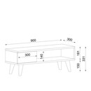 Έπιπλο Τηλεόρασης ArteLibre TELENDOS Καρυδί Μοριοσανίδα/Μελαμίνη 90x30x33cm