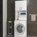 Έπιπλο Πλυντηρίου ArteLibre BIMBA Λευκό Μοριοσανίδα/Μελαμίνη 64x25x188cm