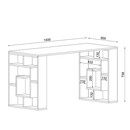 Γραφείο ArteLibre LINE Λευκό Μοριοσανίδα/Μελαμίνη 140x60x74cm