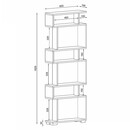 Βιβλιοθήκη ArteLibre OSMOND Φυσικό Μοριοσανίδα/Μελαμίνη 60x20x157cm