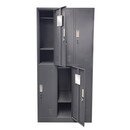 Φοριαμός ArteLibre 6 Θέσεων EARNIL Σκούρο Γκρι Μέταλλο 90x45x185cm