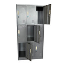 Φοριαμός ArteLibre 9 Θέσεων EARNUR Σκούρο Γκρι Μέταλλο 90x45x185cm