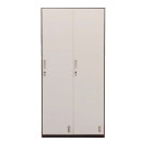 Φοριαμός ArteLibre Δίφυλλος DORI Σκούρο Γκρι/Λευκό Μέταλλο 90x45x185cm