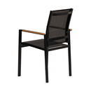 Πολυθρόνα Κήπου ArteLibre KALANDULA Μαύρο/Καρυδί Αλουμίνιο/Ύφασμα 40x47x91cm