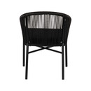 Πολυθρόνα Κήπου ArteLibre KAGERA Μαύρο Αλουμίνιο/Rattan 45x42x84cm