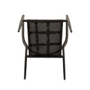 Πολυθρόνα Κήπου ArteLibre LIVINGSTONE Μαύρο/Γκρι Αλουμίνιο/Rattan 56x55x76cm