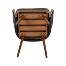 Πολυθρόνα Κήπου ArteLibre LOFOI Μαύρο/Καφέ Αλουμίνιο/Rattan 60x62x81cm