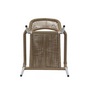 Πολυθρόνα Κήπου ArteLibre TINKISSO Λευκό/Φυσικό Αλουμίνιο/Rattan 57x63x82cm