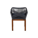 Πολυθρόνα Κήπου ArteLibre LISBON Mπλε/Μπαμπού Αλουμίνιο/Ύφασμα 57x58x77cm