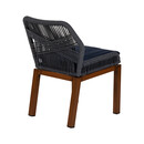 Καρέκλα Κήπου ArteLibre LISBON Μπλε/Μπαμπού Αλουμίνιο/Ύφασμα 50x58x77cm