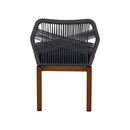 Καρέκλα Κήπου ArteLibre LISBON Μπλε/Μπαμπού Αλουμίνιο/Ύφασμα 50x58x77cm